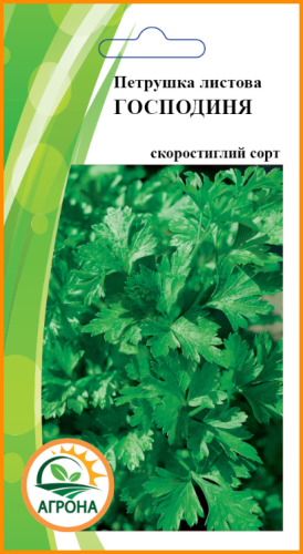 Петрушка листова Господиня 3г. 2025р Агрона