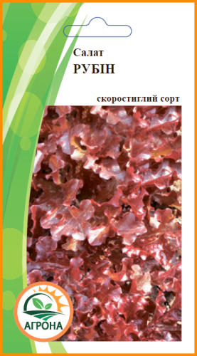 Салат Рубін 0,5г 2025р Агрона