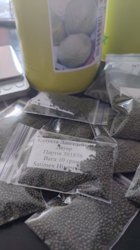 Капуста Лангедейкер Дауе пакет зіп 10г 62% схожість Satimex