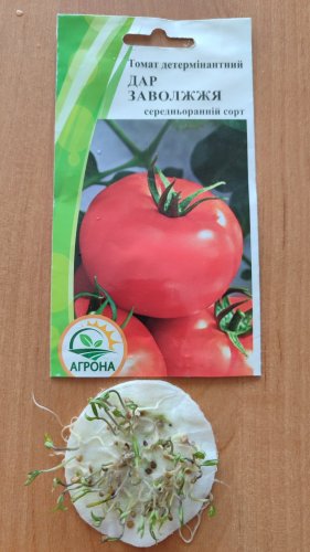 Томат Дар Заволжя рожевий 0,1г 12.2023р Агрона