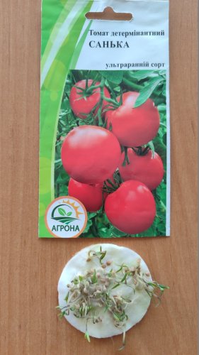 Томат Санька 0,1г. Агрона 12.2023р