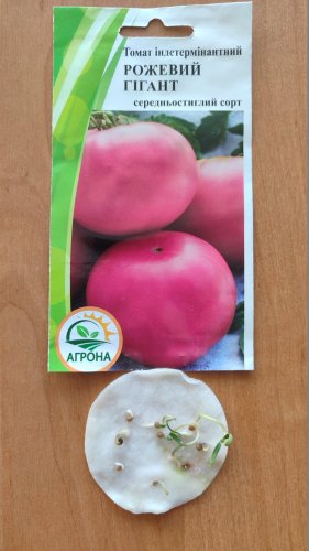 Томат Рожевий гігант 0,1г 2023р Агрона