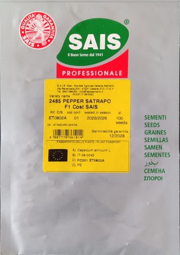 Перець Сатрапо F1 100 нас Sais (Італія)