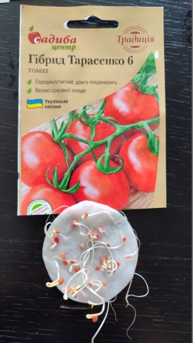 Томат Гібрид Тарасенко 6 0,1г. 97% схожість СЦ Традиція 12.2023р 